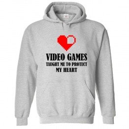 Video Games Taught Me To Protect My Heart Kids & Adults Unisex Hoodie